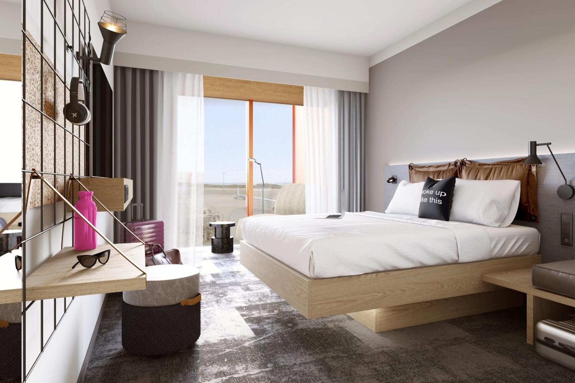Hotel Moxy Luxembourg Airport Niederanven Exterior foto